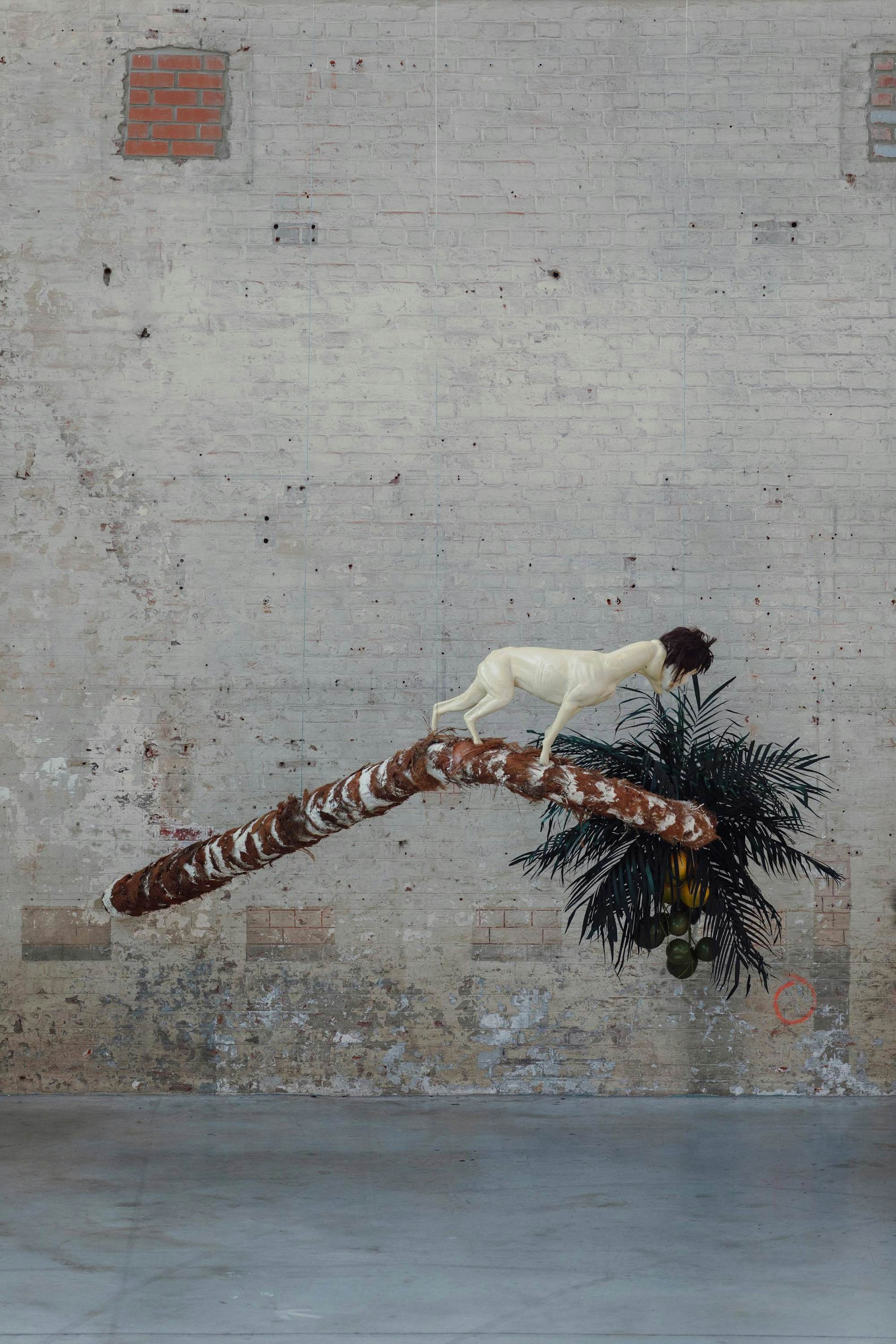 Naufus Ramirez-Figueroa, "Bitch on a Bent Palm Tree", 2011. Exposition La Colère de Ludd, BPS22, 2020. Photo : Leslie Artamonow