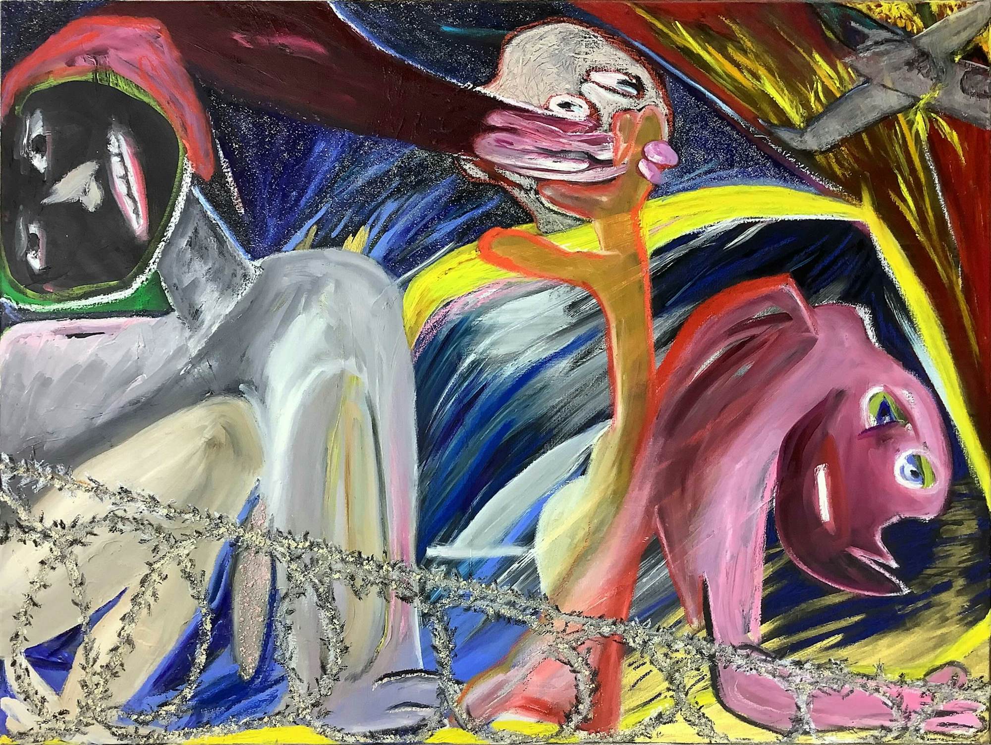 Jacqueline de Jong, Naufrage en Méditerranée, 2021. Coll. Province de Hainaut.