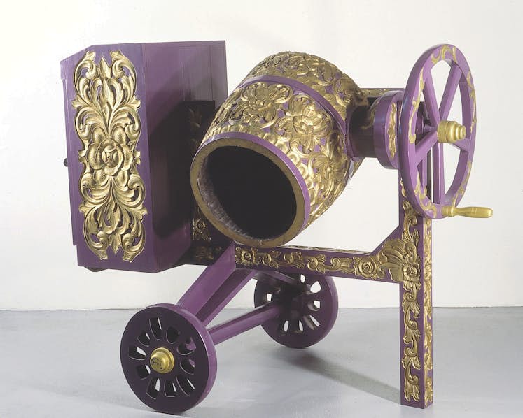 Wim DELVOYE, "Concrete Purple Mixer", 1993, Collection de la Province de Hainaut © Wim Delvoye / SABAM Belgium 2025