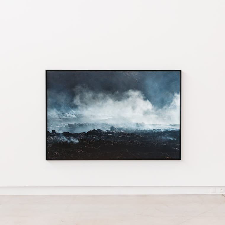 Hervé Charles Fagradalsfjall 3207 Série Fire walk with me 2022 150 x 225 cm Photo Leslie Artamonow