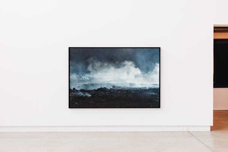 Hervé Charles Fagradalsfjall 3207 Série Fire walk with me 2022 150 x 225 cm Photo Leslie Artamonow