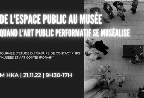 Banner Journée d'étude FNRS - De l'espace public au musée M HKA